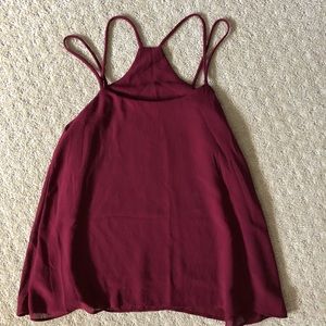 Maroon tank top size S